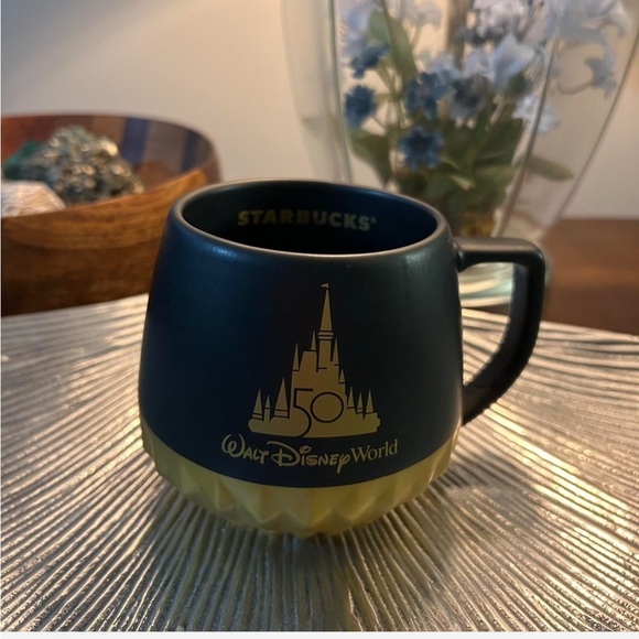 Starbucks Other - Starbucks Black and Gold 50th Anniversary Disney Mug Elegant Dining Collection